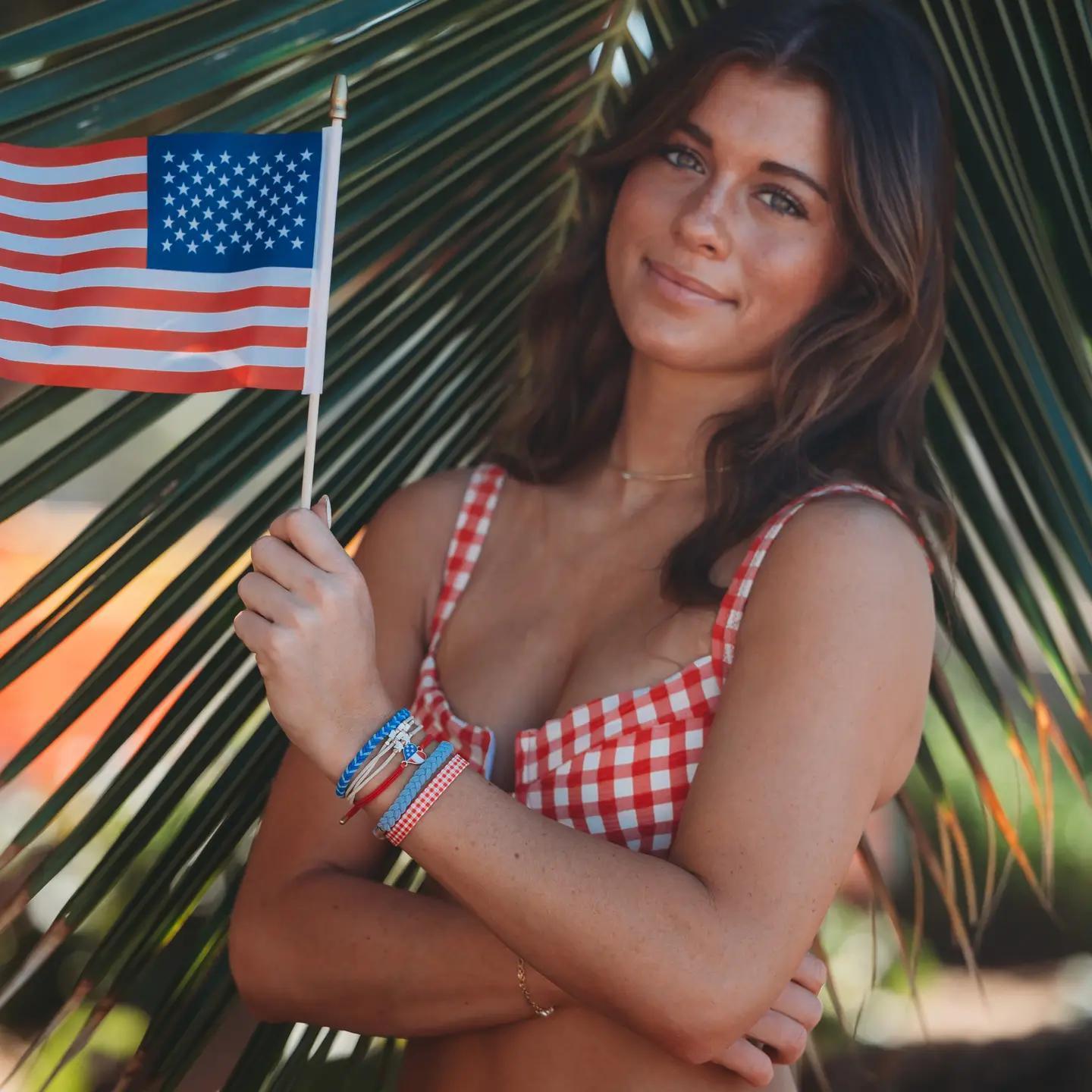 K'lani hair tie bracelets - "Free" Patriotic Hair Tie Bracelets
