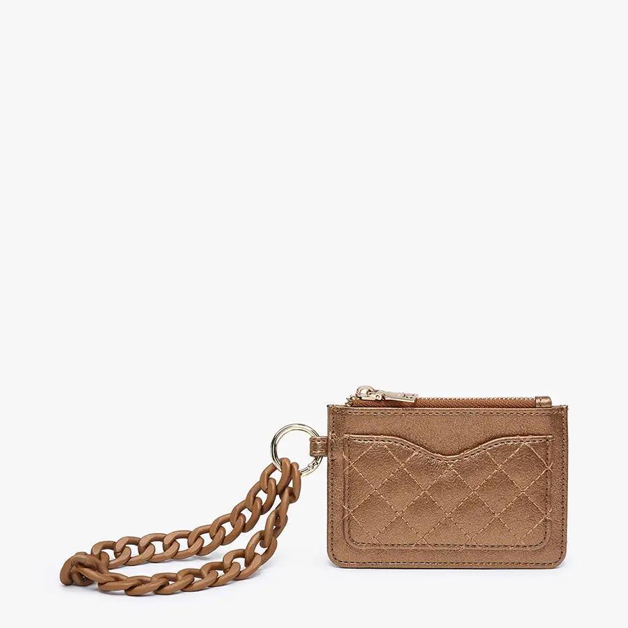 Jen & Co. - WL2368 Rhodes Quilted Wallet w/ Chain Bangle