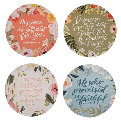 Coaster Set 4 pc Loveall Assorted