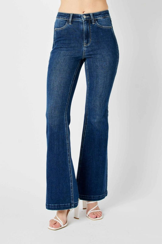 Judy Blue High Waisted Angled Flare Jeans