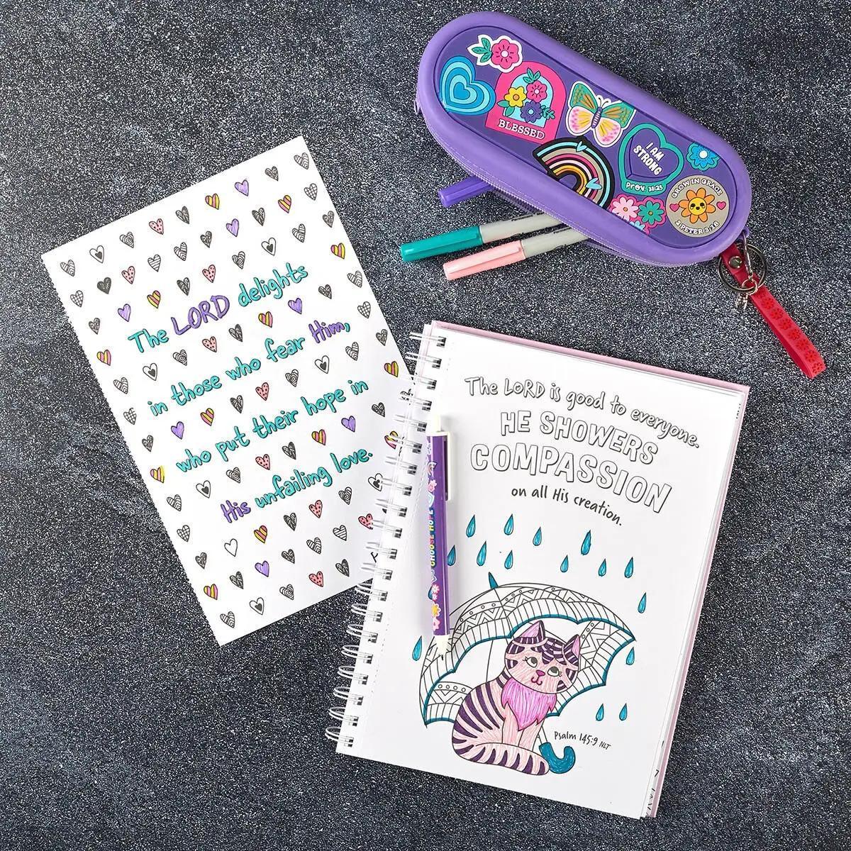 Coloring Book Favorite Bible Verses for Girls Wirebound