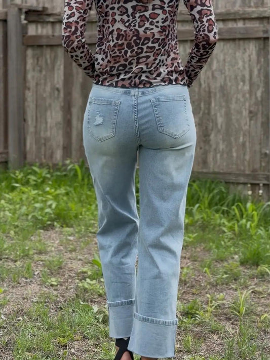Addy & Me Apparel LLC - Skye Distressed Jeans