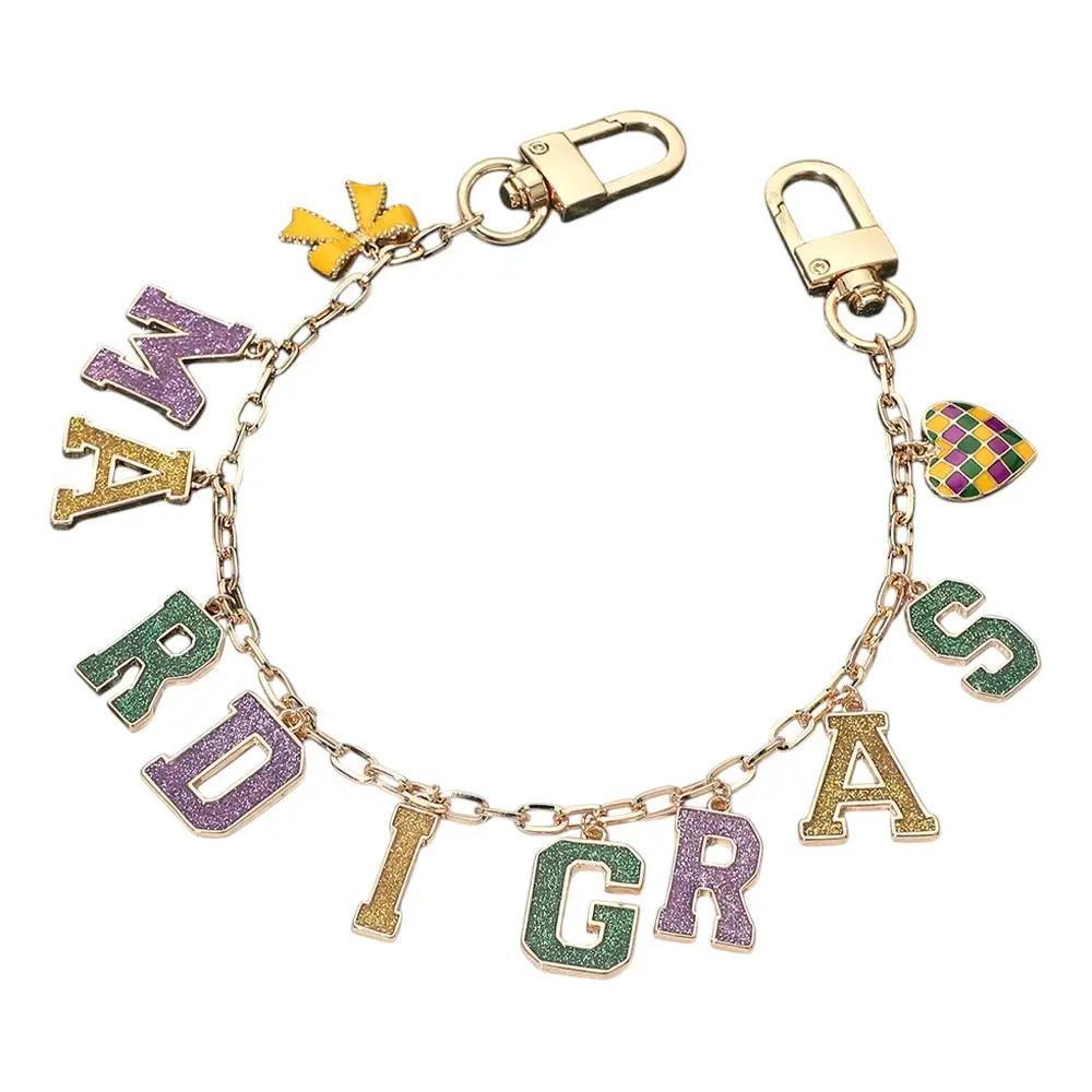 Mardi Gras Bag Charm