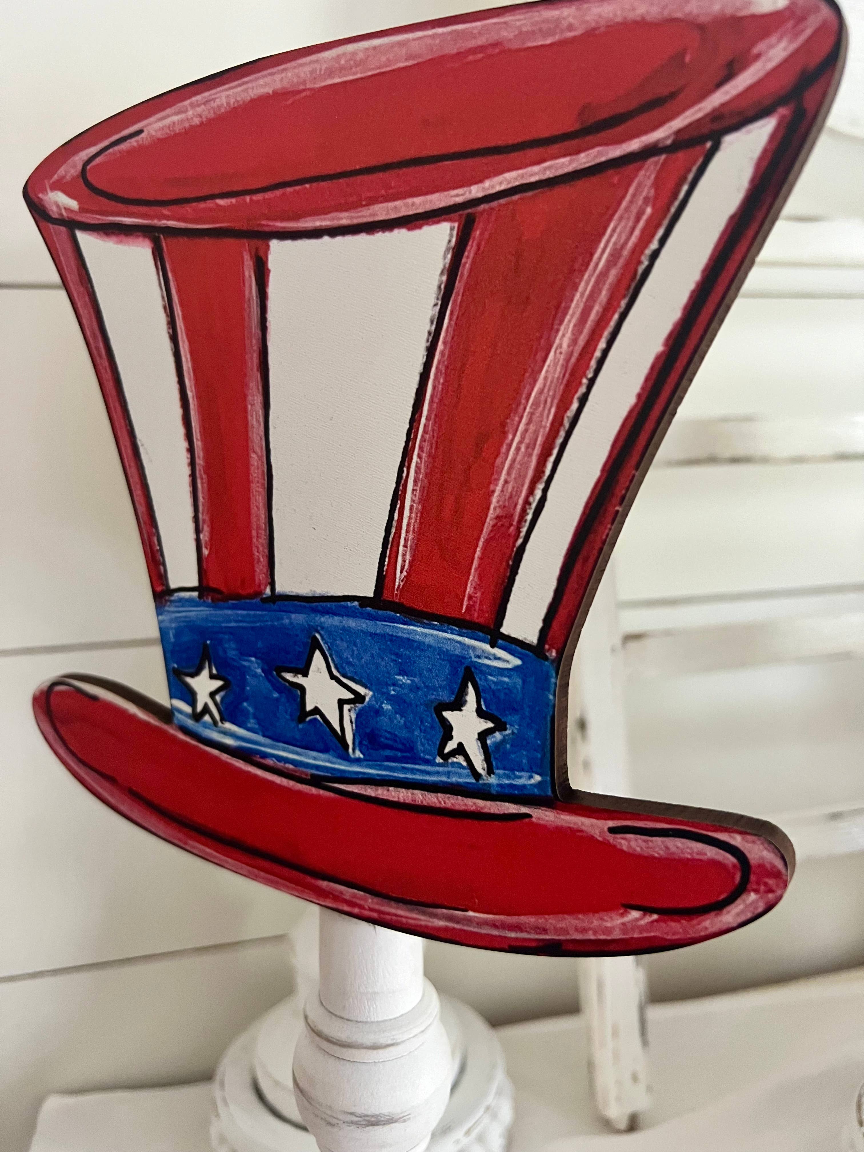 Seasonal & Everyday Toppers: Uncle Sam Patriotic Hat