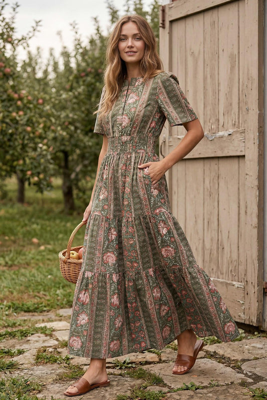 WOVEN MAXI DRESS ST1725