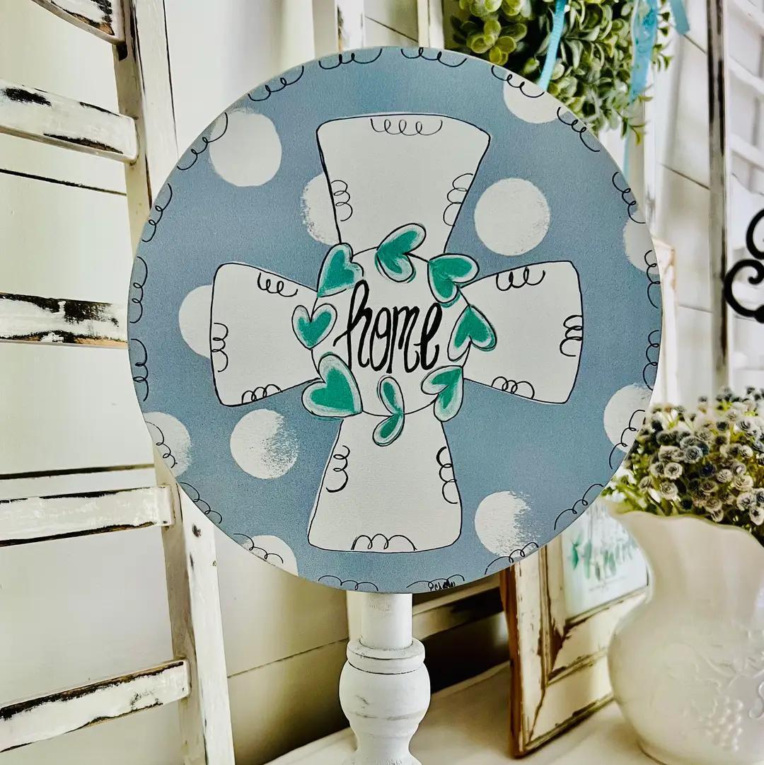 Seasonal: "Home" Cross