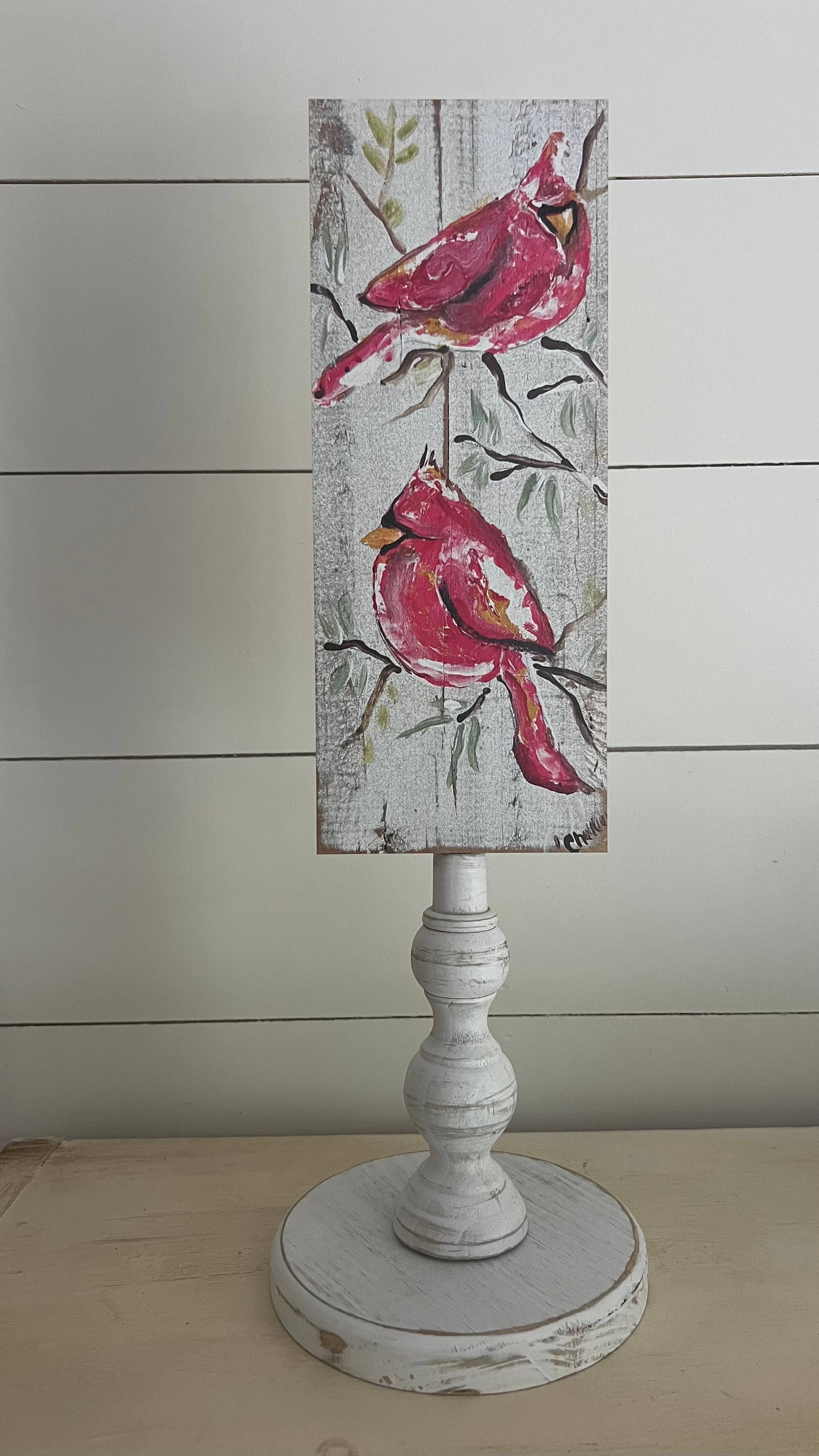 Seasonal & Everyday Toppers: Twin Cardinals